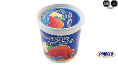 Helado Tres Sabores Litro marca Piabelo - Cubetas 1L