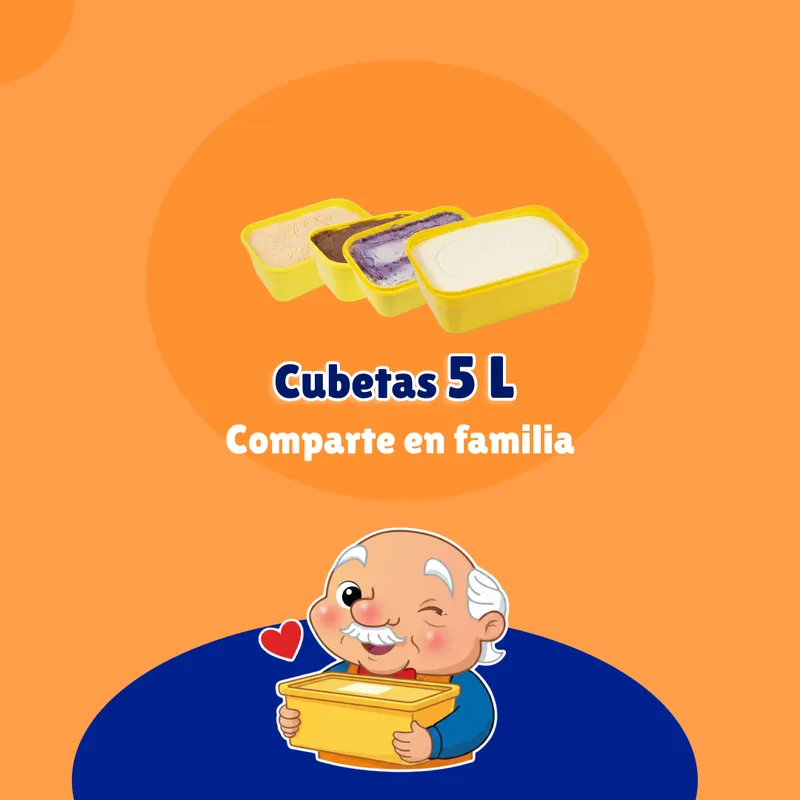 Cubetas de 5 Litros Piabelo Gelato - Calidad y rendimiento para tu negocio