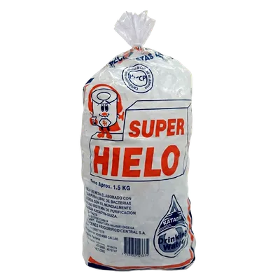 Helado Bolsa de Hielo 1.5kg marca Super Hielo - Hielos