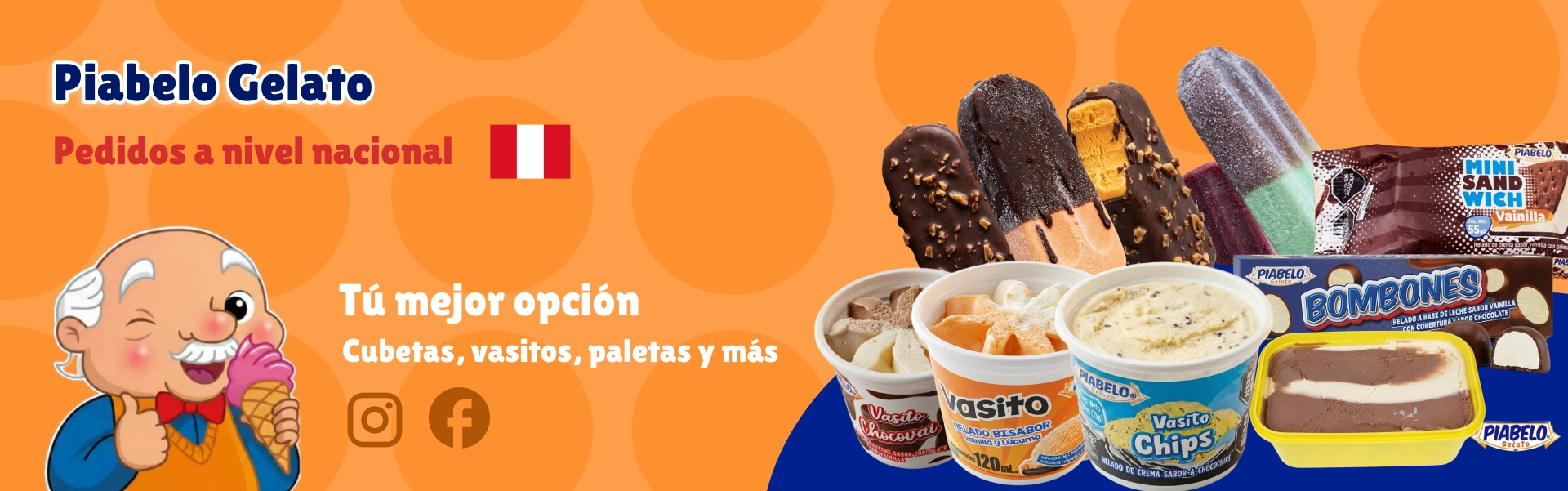 Banner Ejecutivo Helados Piabelo - Excelencia y calidad en heladería artesanal