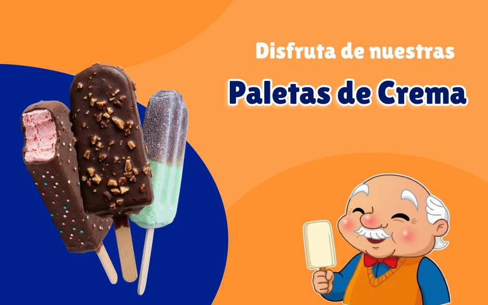 Paletas de Crema Piabelo Gelato - Variedad de sabores y texturas
